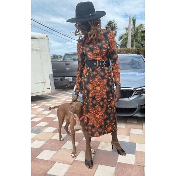 ZARA Floral Print Midi Dress New - Picture 2 of 5